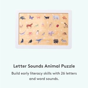 Lovevery Letter Sounds Animal Puzzle